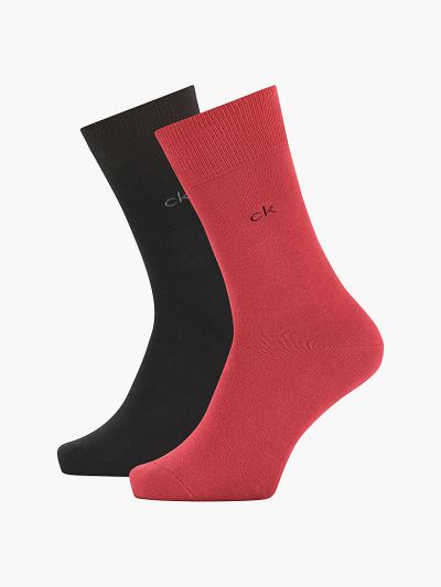 Calvin Klein Táskák & Kiegészítők HU561457 | Calvin Klein Crew Férfi Zokni Fekete / Piros